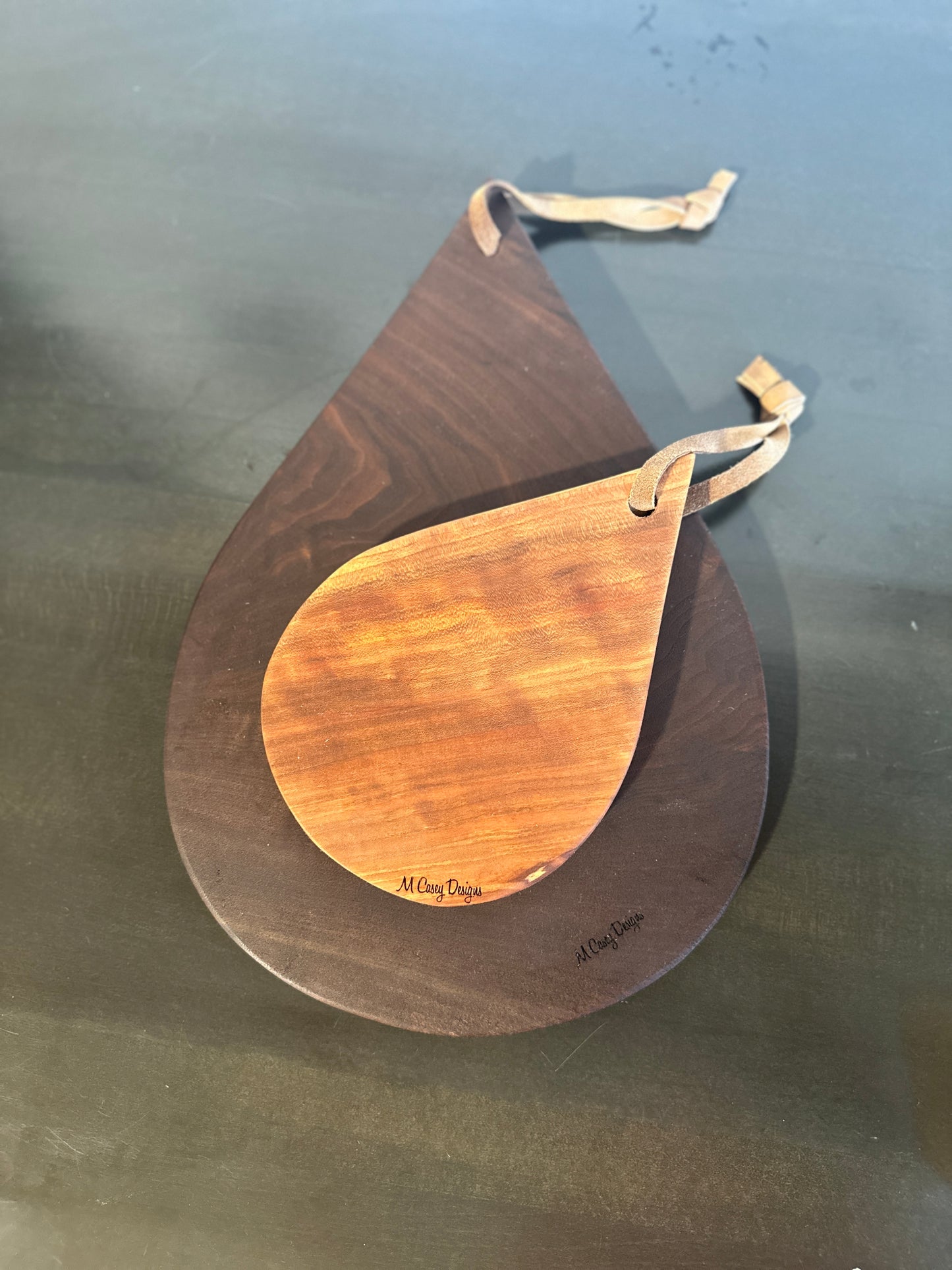 Teardrop Hardwood Cutting & Serving Board