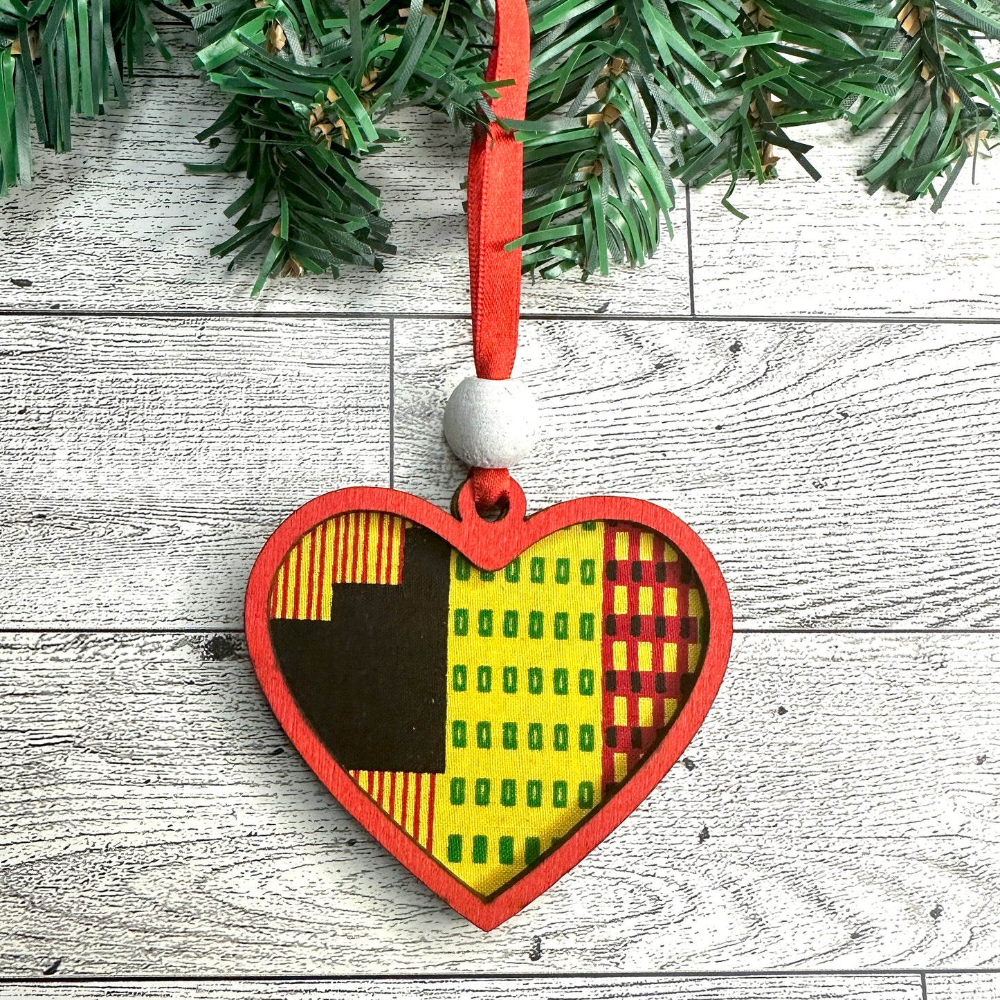 Kente Love Ornament